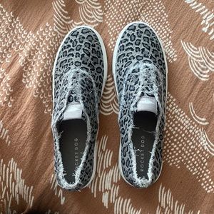 Size 11 Rocket Dog Slip on Grey shoes.